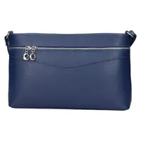 Dámská kožená crossbody kabelka Italia Benea - tmavě modrá