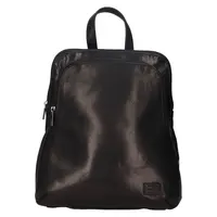 Kožený dámský batoh SendiDesign Tinna - černá