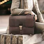 Pánská kožená aktovka The Chesterfield Brand Stutgart - hnědá