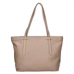 Dámska kožený kabelka Lagen Yvon - béžová