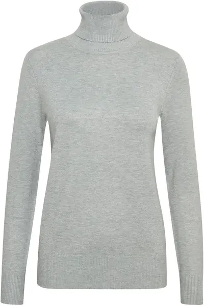 SAINT TROPEZ Sveter 'Mila'  sivá melírovaná