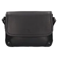 Kožená dámska crosbody kabelka Katana Lucce - čierna