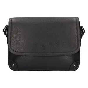 Kožená dámska crosbody kabelka Katana Lucce - čierna