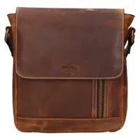 Pánska kožená taška cez rameno Sparwell Zuber - koňak