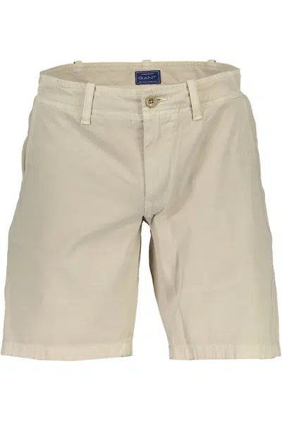 GANT MEN'S BEIGE BERMUDA TROUSERS