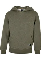 Boys Basic Melange Hoody tmavězelenámelange