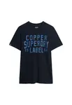 Superdry & Co Tričko 'Copper'  námornícka modrá / modrosivá