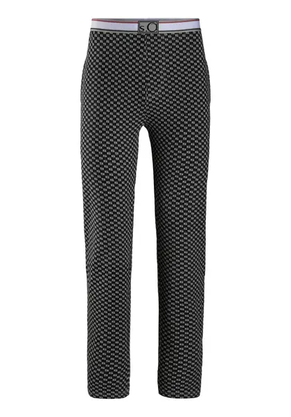 s.Oliver Pyžamové nohavice  marhuľová / červená / čierna