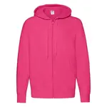 White Men's Hoodie Lightweight Zip Thru Hooded Sweat Fruit of the Loom