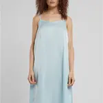 Dámská noční košile Viscose Satin - modrá
