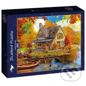 Puzzle Dom pri jazere - puzzle z kategorie Do 500 dílků