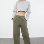Trendyol Khaki High Waist Barrel Baggy Jeans
