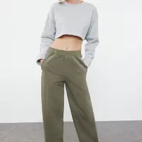 Trendyol Khaki High Waist Barrel Baggy Jeans
