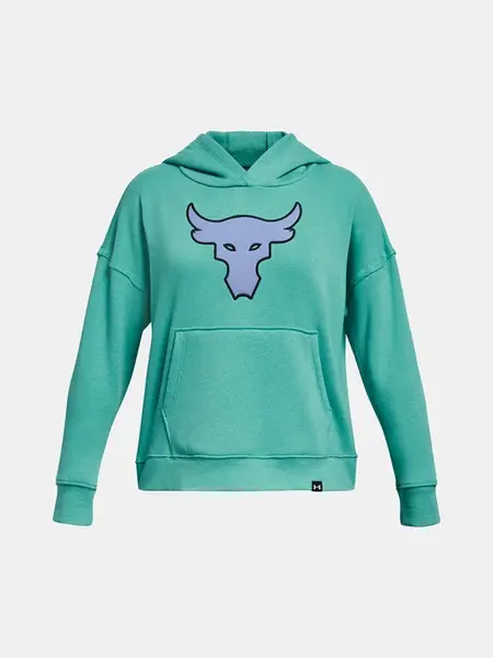 Tyrkysová mikina Under Armour Pjt Rck Brhma Bull Fleece HD