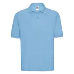 Men's Polycotton Polo Russell Blue T-Shirt