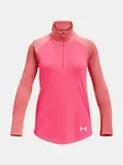 Under Armour Tričko UA Tech Graphic 1/2 Zip -PNK - Holky
