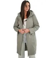 Women's SARA coat - double-sided, oversize, hood, spring, insulated