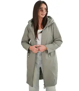 Women's SARA coat - double-sided, oversize, hood, spring, insulated