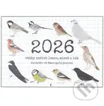 Kalendár 2026 Vtáky (nástenný) - Lucia Barabasová