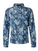 MEXX Blúzka  petrolejová / biela