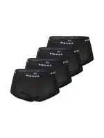 PIECES Nohavičky  čierna / biela