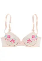 LASCANA Podprsenka  modrá / púdrová / tmavoružová