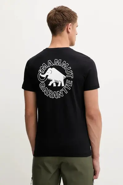 Sportovní tričko Mammut pánské, černá barva, s potiskem, 1017.05892