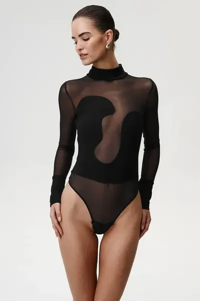 Body Undress Code Classic dámské, černá barva, s pologolfem, 997