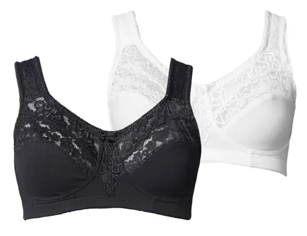 PETITE FLEUR Podprsenka  čierna / biela