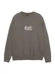 Pull&Bear Mikina  modrá / farby bahna / olivová / biela