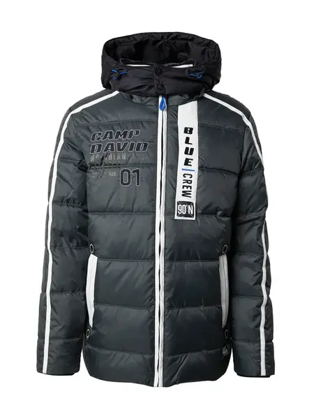 CAMP DAVID Zimná bunda  jedľová / biela