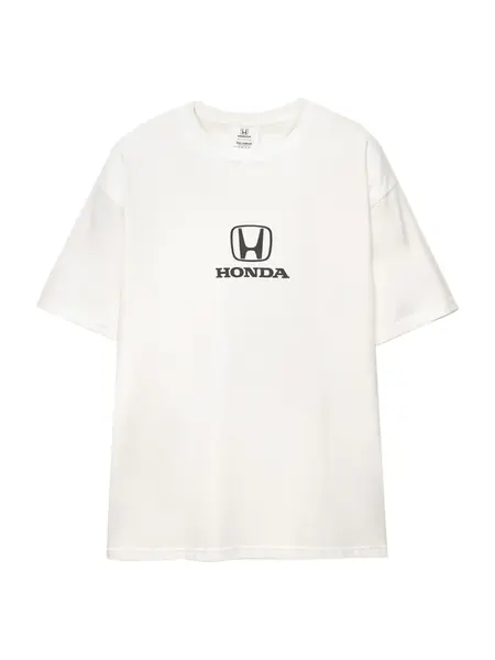 Pull&Bear Tričko  žltá / čierna / biela