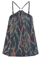 LASCANA Top  námornícka modrá / koňaková / sivá / červená