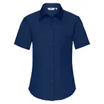 FRUIT OF THE LOOM F18•LADIES SHORT SLEEVE POPLIN SHIRT