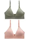 Next Podprsenka  zelená / ružová