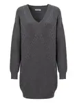Influencer Pletené šaty  sivá