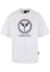 Colucci Tričko 'Ikarus Circle'  sivá / čierna / biela