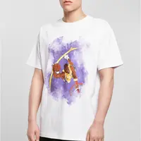 Basketbalové mraky 2.0 Oversize tričko bílé