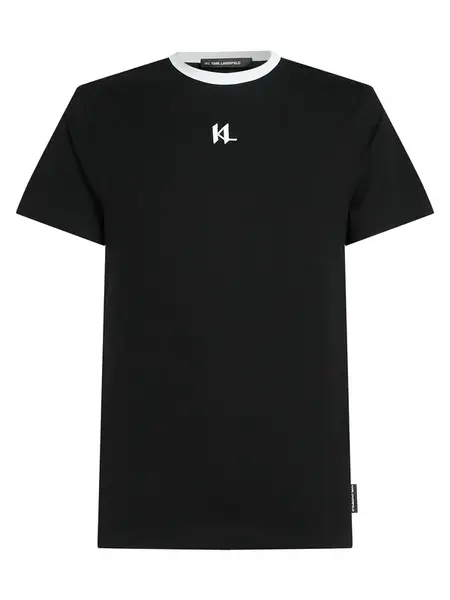 Karl Lagerfeld Tričko  čierna / biela