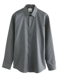 Next Košeľa  dymovo modrá