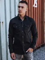 Černá džínová košile pro muže