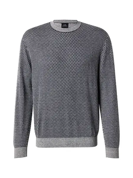 ARMANI EXCHANGE Sveter  námornícka modrá / svetlosivá