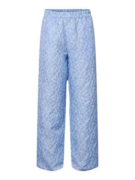 PIECES Nohavice 'Evelyn'  dymovo modrá / svetlomodrá