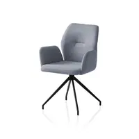 Livetastic ŽIDLE S PODRUČKAMI, tkaná látka, tmavě šedá