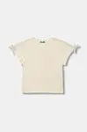 Dětské tričko United Colors of Benetton béžová barva, 3P4ZC10QH