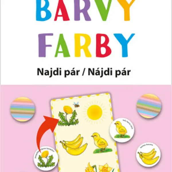 Výuková hra (krabička) Najdi pár - Barvy / Farby