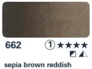 Akvarelová barva Horadam 1/2 – 662 sepia brown reddish