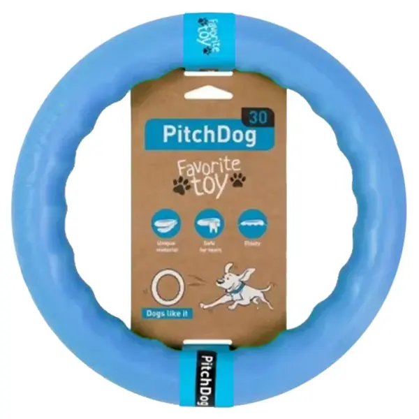 PITCHDOG Ring pěnový kruh pro psy modrý, Velikost: 17