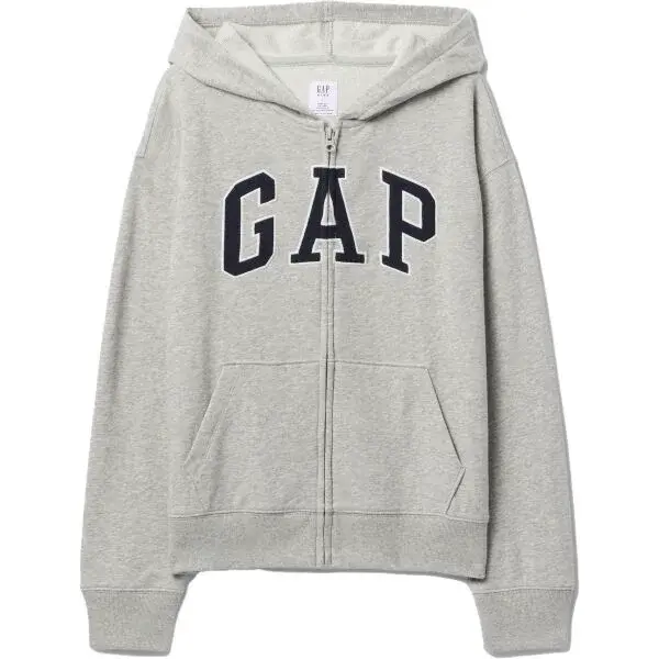 GAP V-FRCH HERITAGE LOGO Chlapecká mikina, šedá, velikost