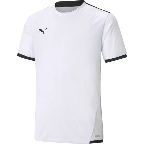 Puma TEAM LIGA JERSEY TEE Juniorské fotbalové triko, bílá, velikost